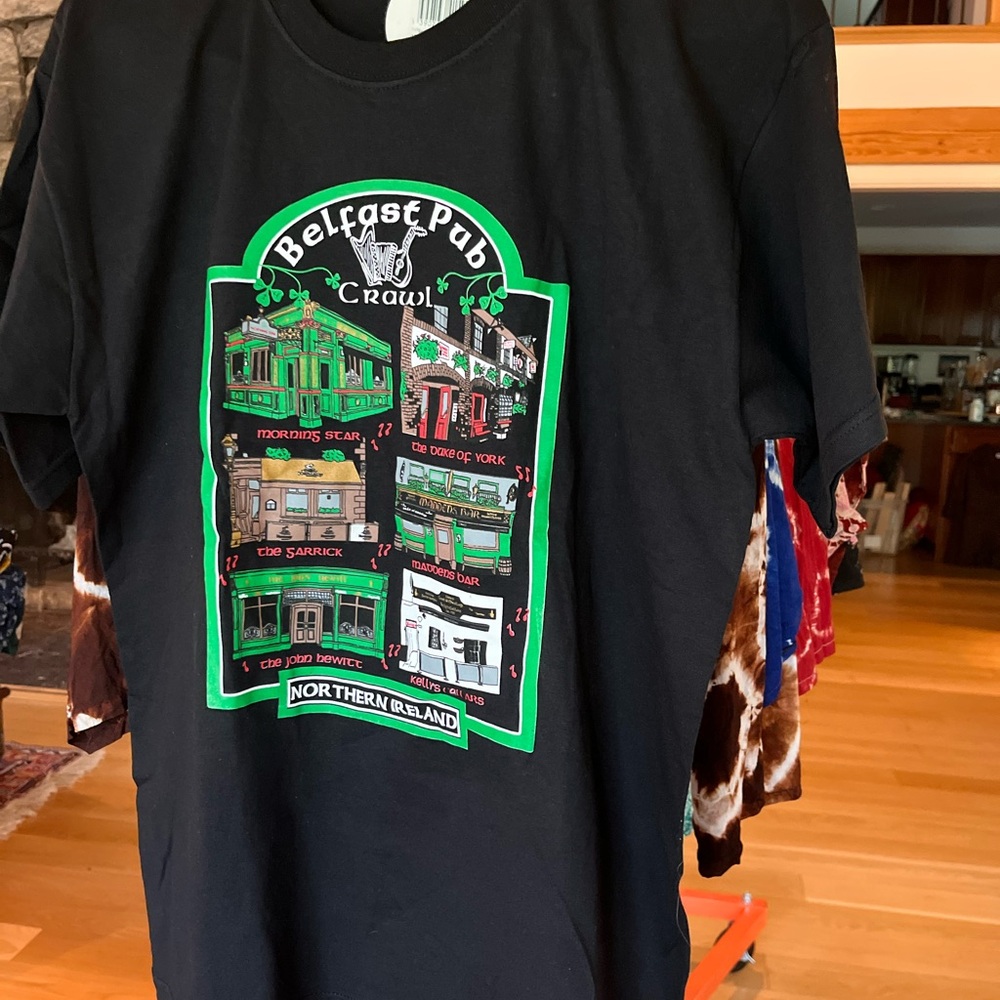 Black Belfast Pub Crawl T-Shirt